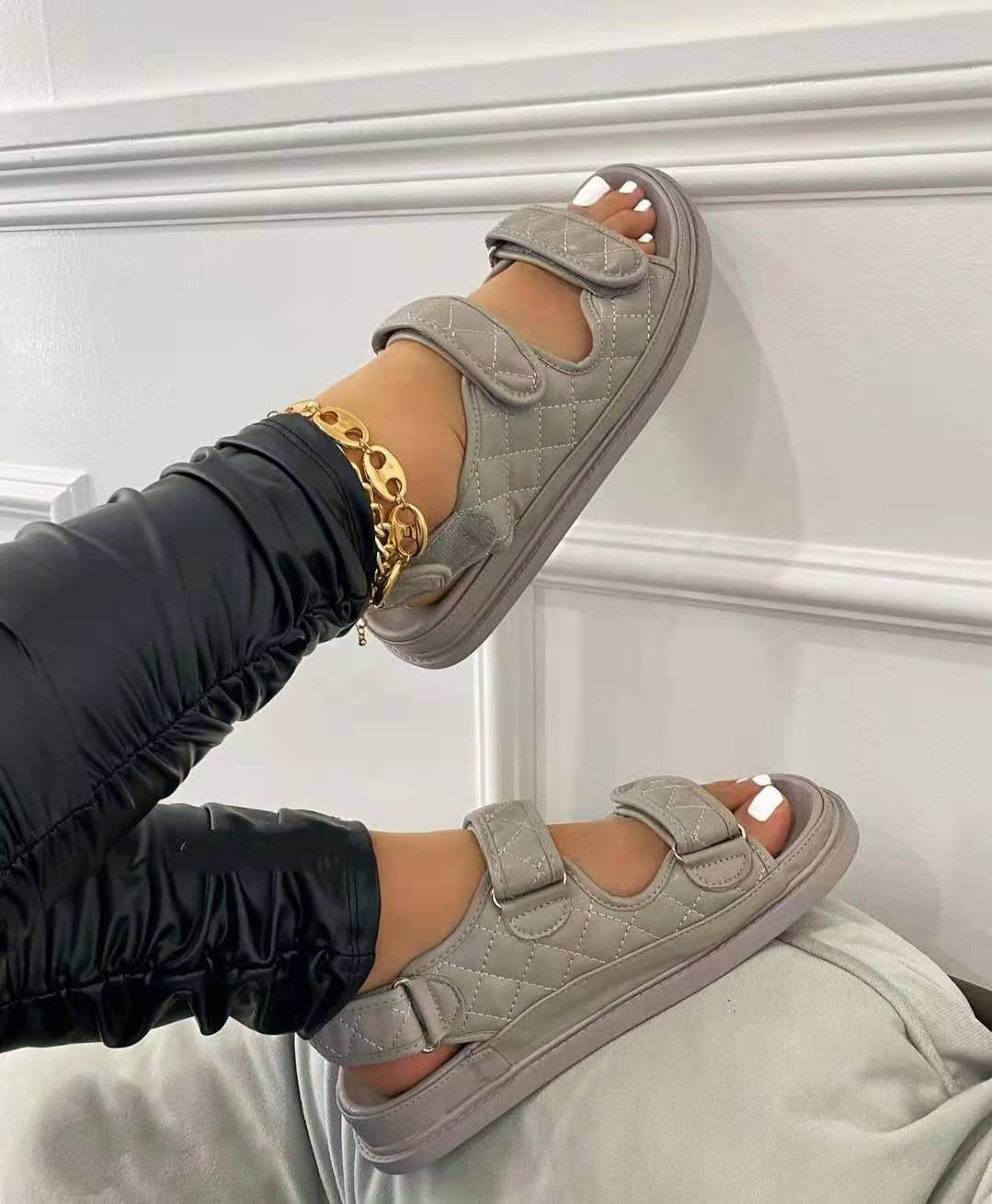 Velcro luxury Women Sandals