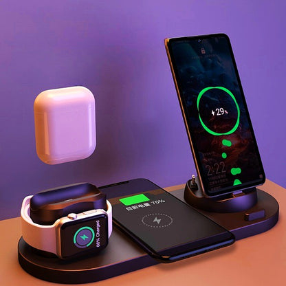 PRIMPVISION™ 6 in 1 Wireless Fast Charging Dock Station